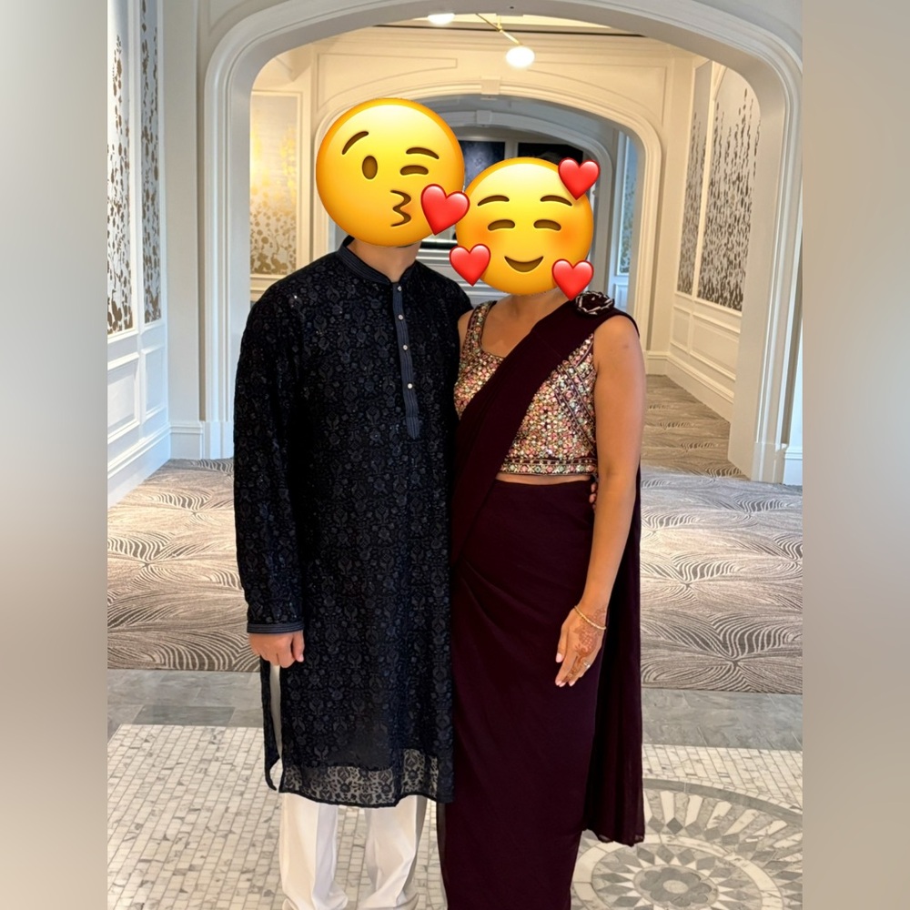 Women's Saree for Indian wedding / baraat & sangeet